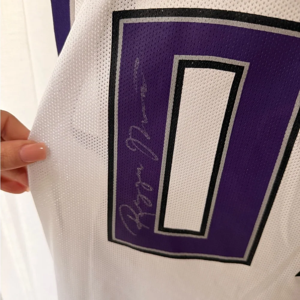 Vintage Signed Sacramento Kings Reggie Theus #07 Adidas NBA Jersey‎  Size L